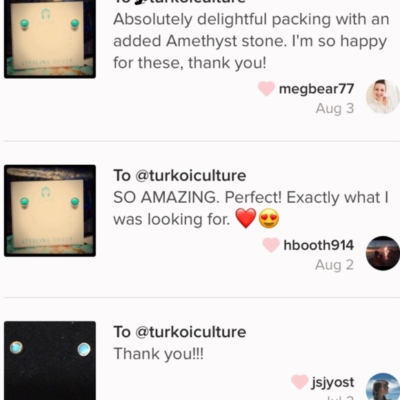 Small Turquoise Navajo Studs - Picture 3 of 4